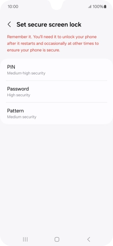Press the required phone lock code and follow the instructions on the screen to create an additional phone lock code. Press the required phone lock code and follow the instructions on the screen to create an additional phone lock code.
