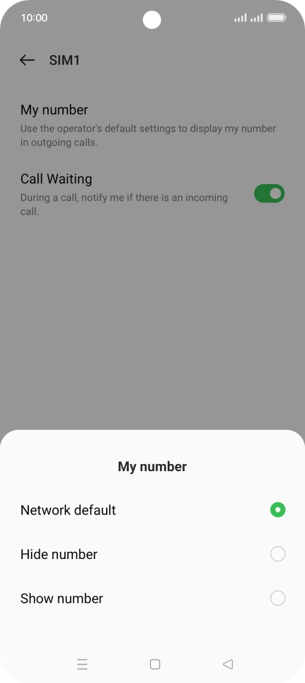 Press Show number to turn on caller identification. Press Show number to turn on caller identification.