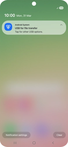 Press Tap for other USB options.. Press Tap for other USB options..