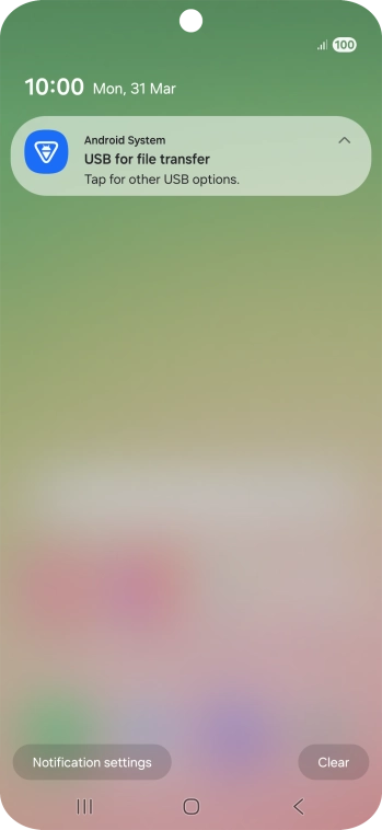 Press Tap for other USB options.. Press Tap for other USB options..