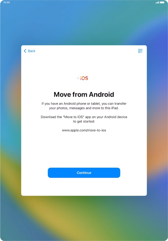 To transfer content to your tablet, you need to install the app To transfer content to your tablet, you need to install the app
