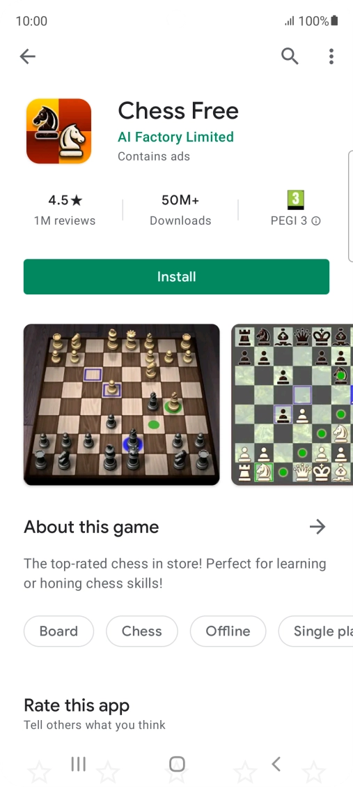 Press Install and follow the instructions on the screen to install the app. Press Install and follow the instructions on the screen to install the app.