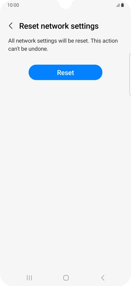 Press Reset. Press Reset.