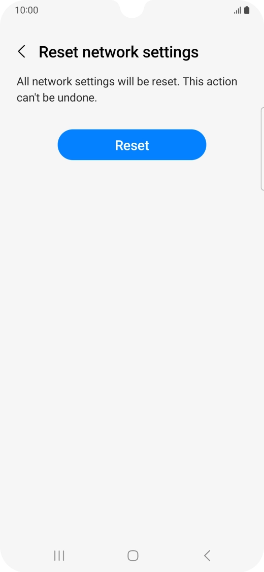 Press Reset. Press Reset.
