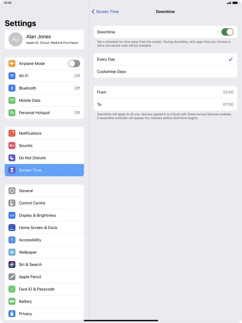 Press arrow left. Press arrow left.