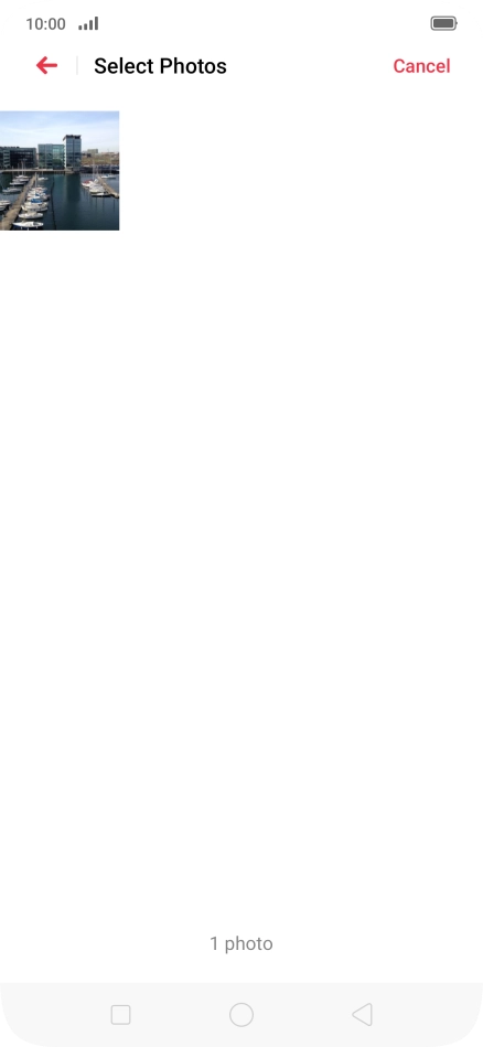 Press the required picture. Press the required picture.