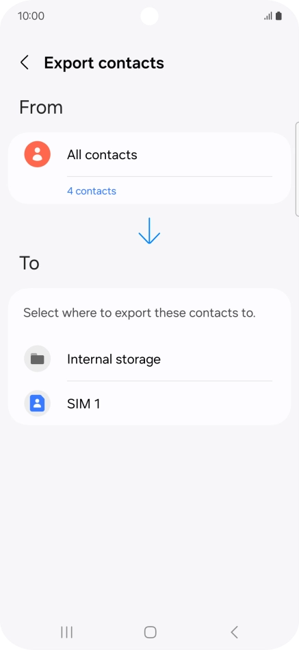 Press the name of the SIM. Press the name of the SIM.