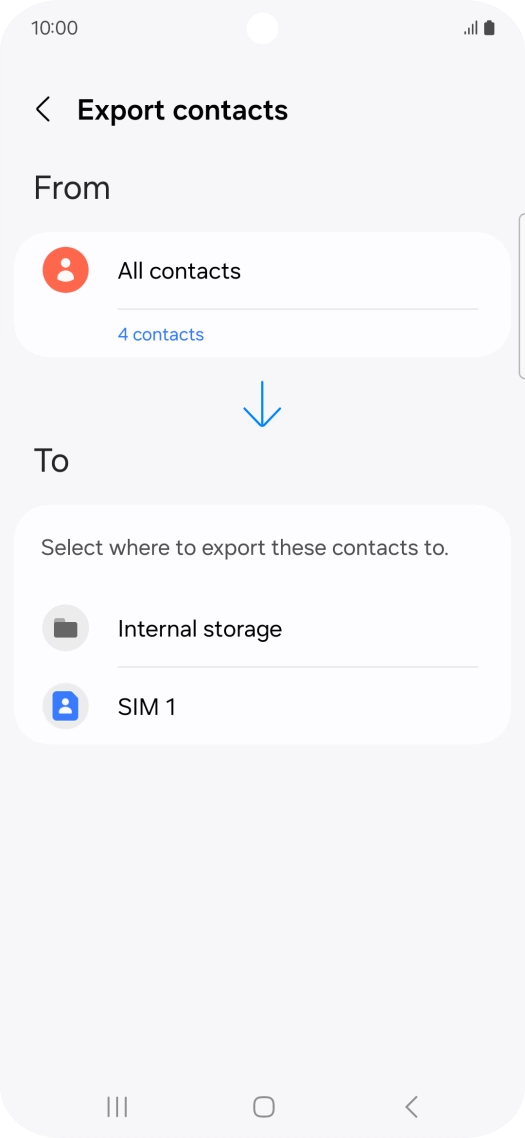 Press the name of the SIM. Press the name of the SIM.