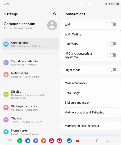 Press SIM card manager. Press SIM card manager.