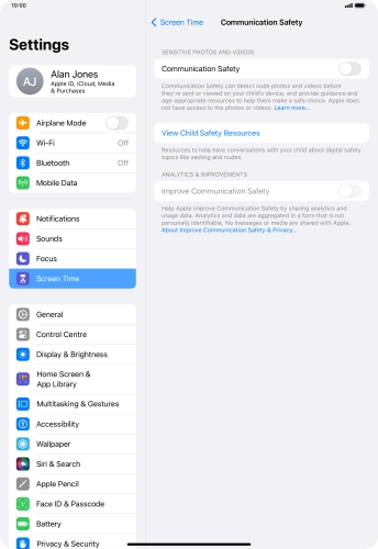 Press the indicator next to Press the indicator next to