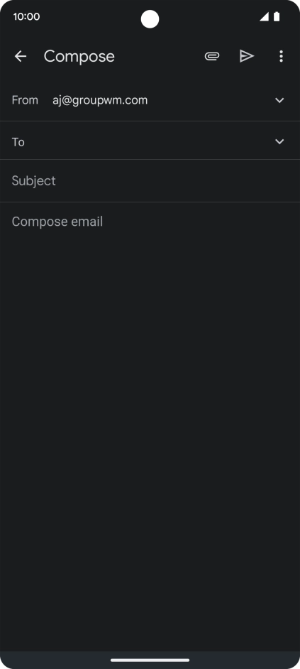Press To and key in the first letters of the recipient's name. Press To and key in the first letters of the recipient's name.