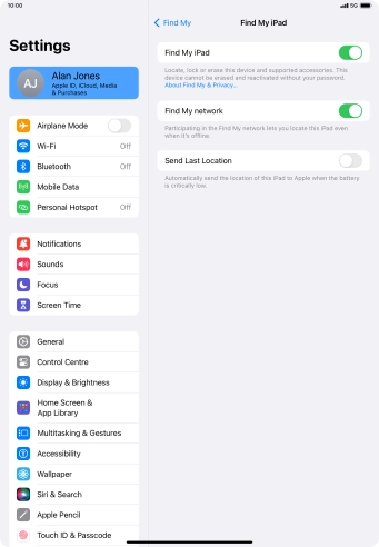 Press the indicator next to Press the indicator next to