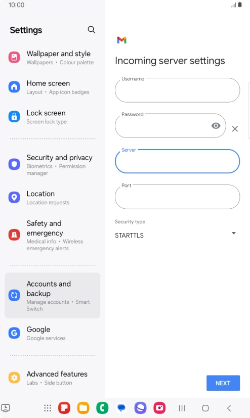 Press the field below Press the field below