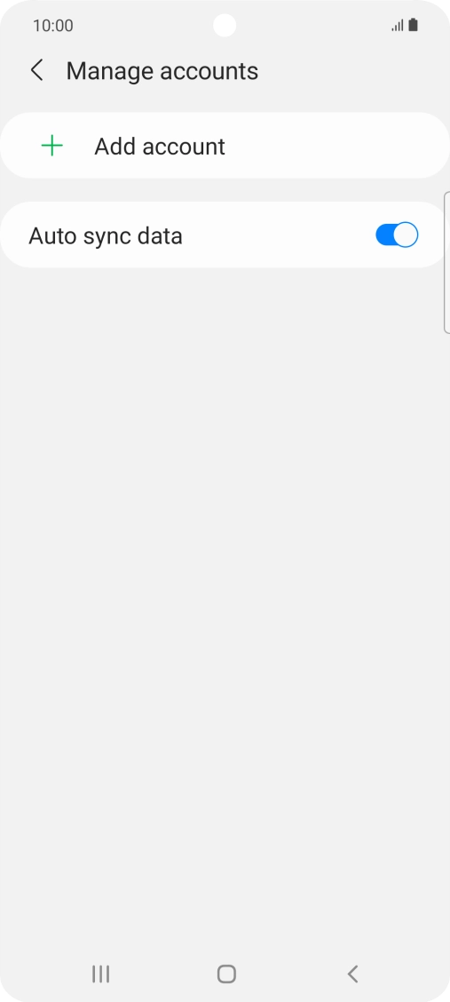 Press Add account. Press Add account.