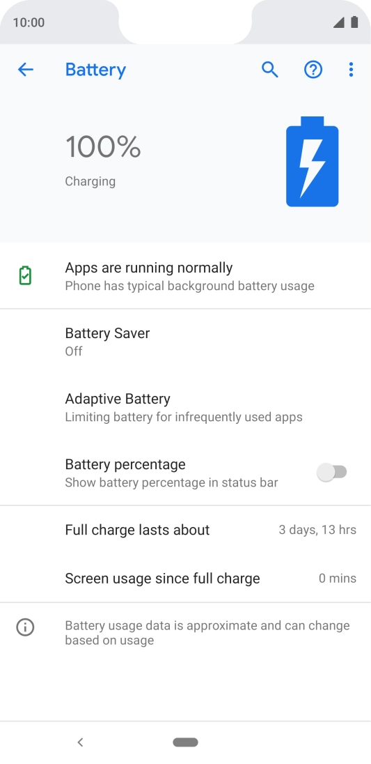 Press Battery Saver. Press Battery Saver.