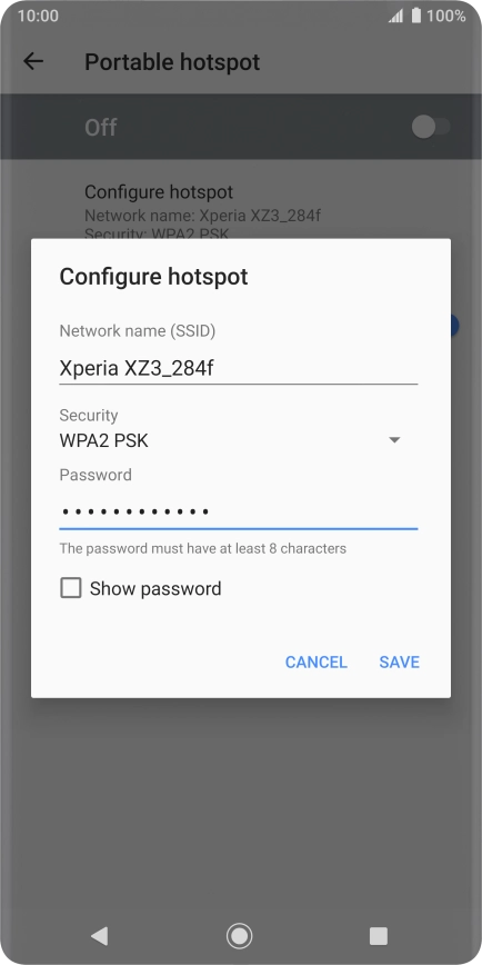 Press SAVE. Press SAVE.