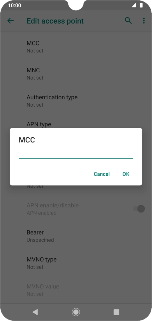 Key in 234 and press OK. Key in 234 and press OK.