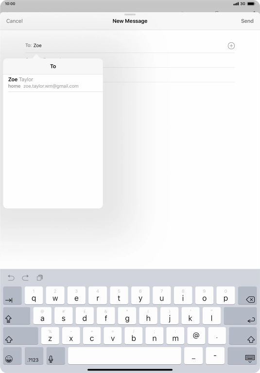 Press the required contact. Press the required contact.