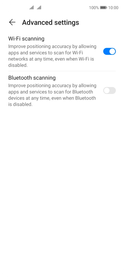 Press the indicator next to Press the indicator next to