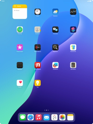 If you're using a Widget Stack: slide up or down on the stack to select the required widget. If you're using a Widget Stack: slide up or down on the stack to select the required widget.
