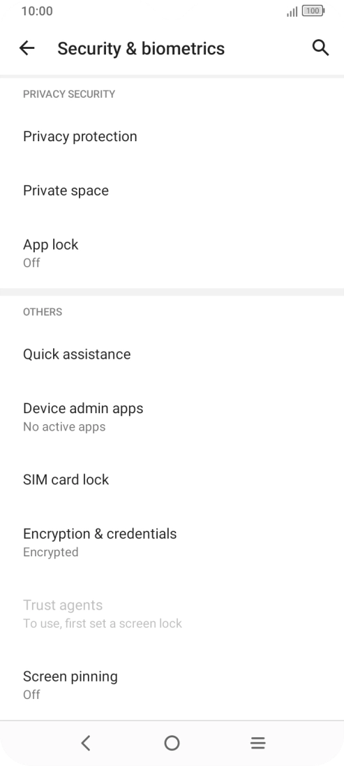 Press SIM card lock. Press SIM card lock.