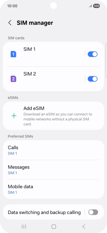 Press the required price plan. Press the required price plan.
