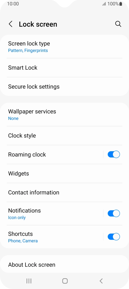 Press Screen lock type and key in the additional phone lock code you created earlier. Press Screen lock type and key in the additional phone lock code you created earlier.