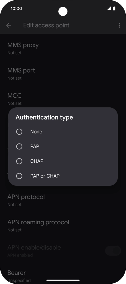 Press PAP. Press PAP.