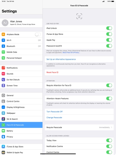 Press the indicator next to Press the indicator next to