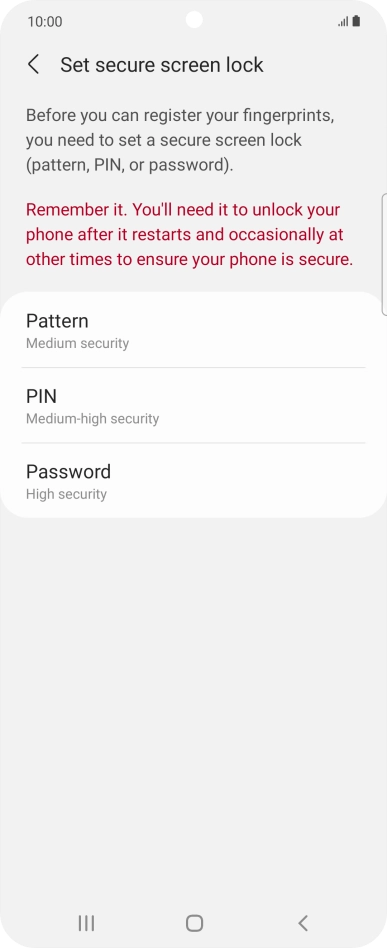 Press the required phone lock code and follow the instructions on the screen to create an additional phone lock code. Press the required phone lock code and follow the instructions on the screen to create an additional phone lock code.