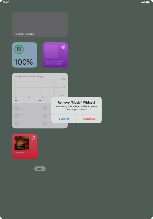 Press Remove. Press Remove.