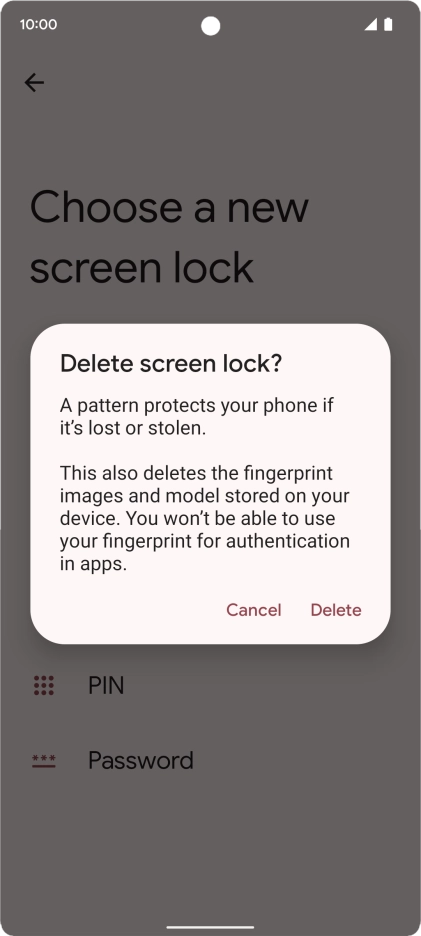 Press Delete. Press Delete.