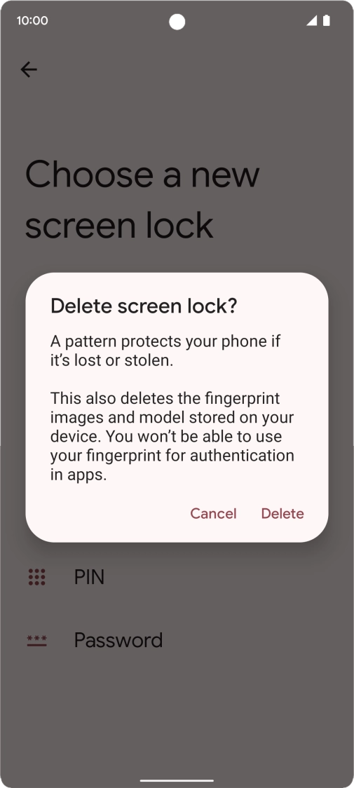 Press Delete. Press Delete.