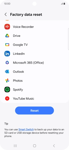 Press Reset. Press Reset.