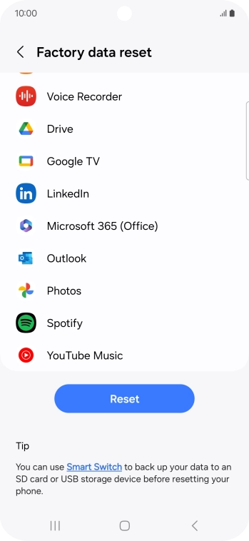 Press Reset. Press Reset.