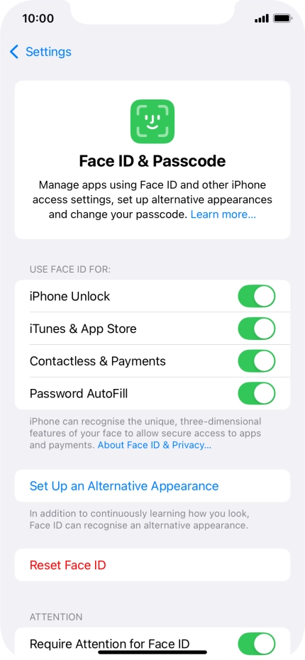 Press the indicators next to the required settings to turn them on or off. Press the indicators next to the required settings to turn them on or off.