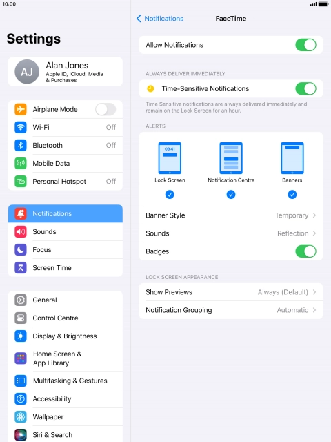 Press the indicator next to Press the indicator next to