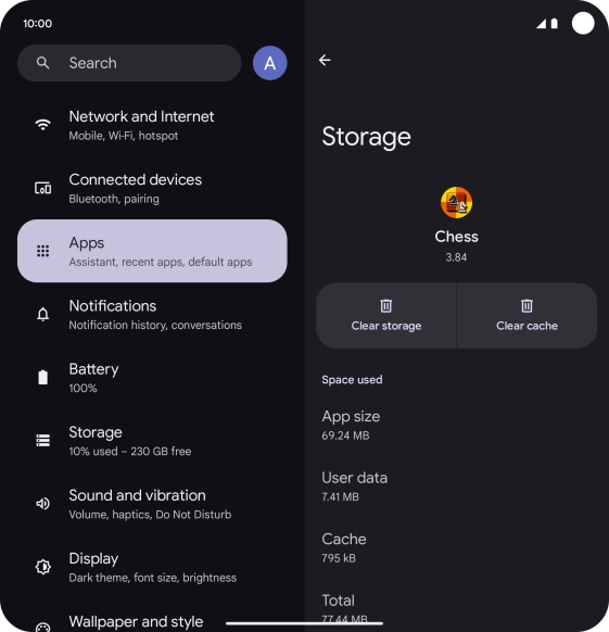 Press Clear cache. Press Clear cache.