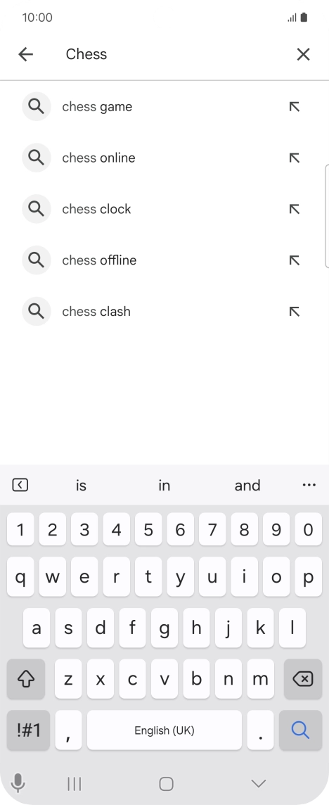 Key in the name or subject of the required app and press the search icon. Key in the name or subject of the required app and press the search icon.
