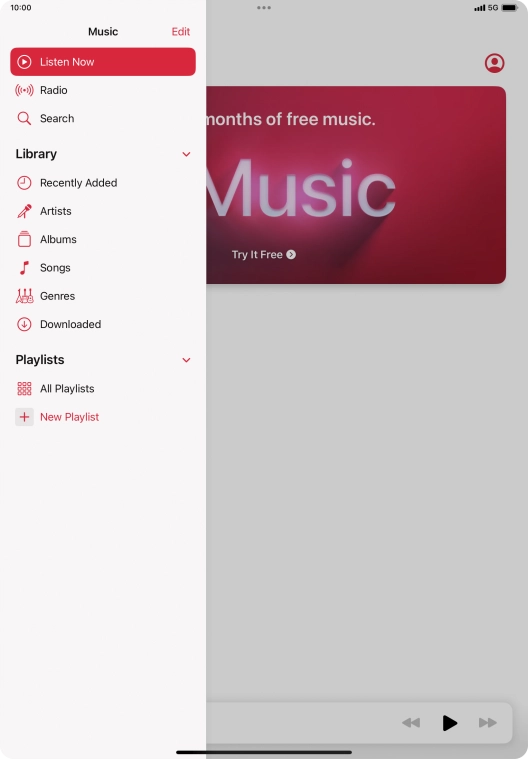 Press New Playlist. Press New Playlist.