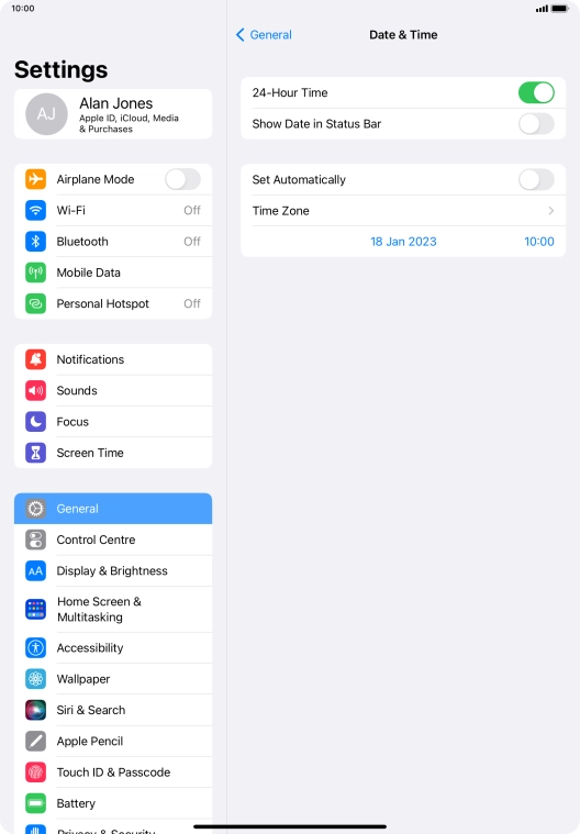 Press the indicator next to Press the indicator next to