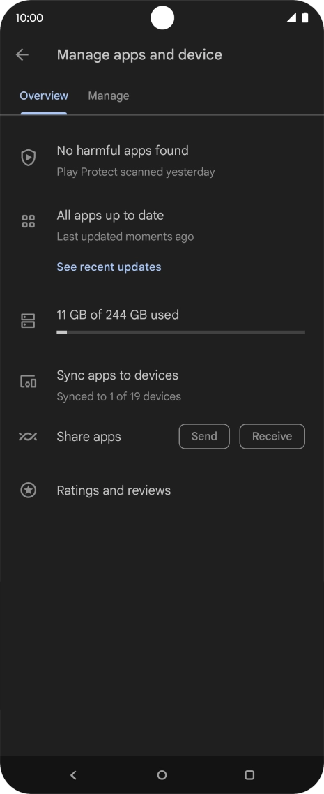 Press Manage. Press Manage.