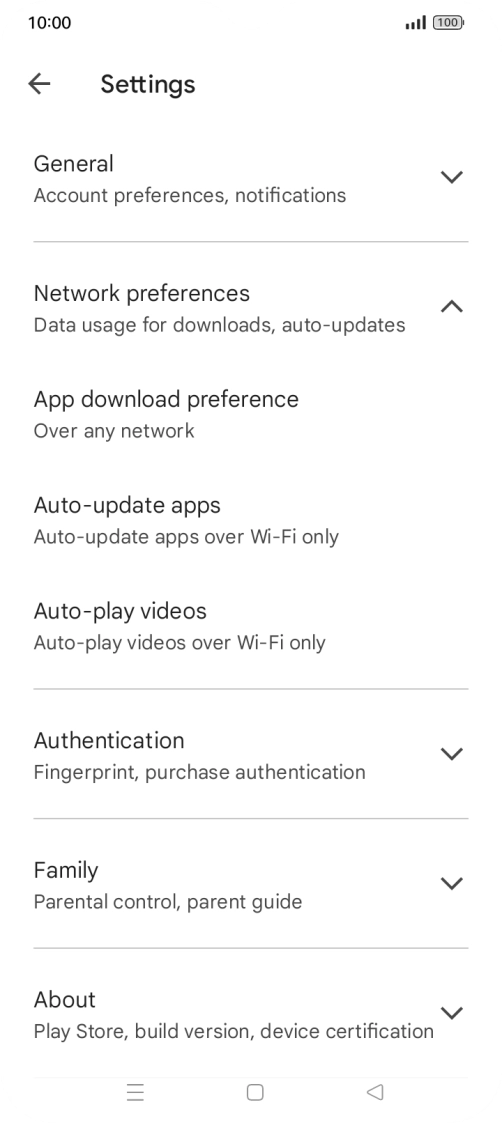 Press Auto-update apps. Press Auto-update apps.