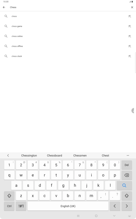 Key in the name or subject of the required app and press the search icon. Key in the name or subject of the required app and press the search icon.