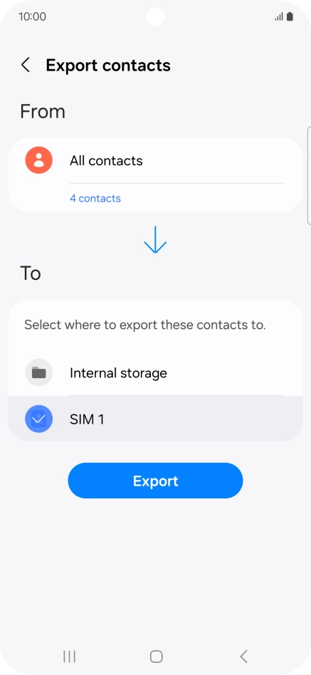 Press Export. Press Export.