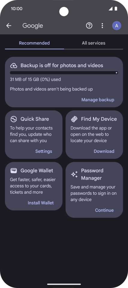 Press Find My Device. Press Find My Device.