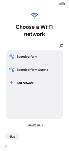 Press the required Wi-Fi network. Press the required Wi-Fi network.