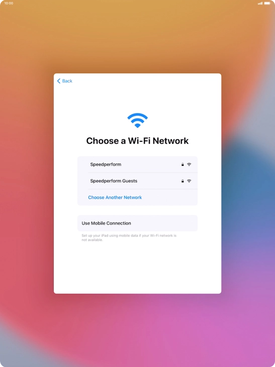 Press the required Wi-Fi network. Press the required Wi-Fi network.