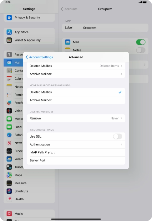 Press the indicator next to Press the indicator next to