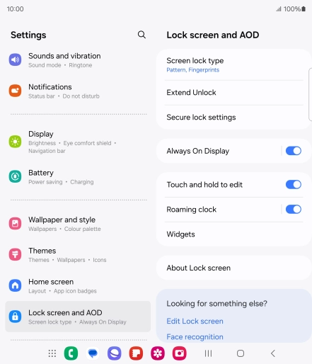 Press Screen lock type and key in the additional phone lock code you created earlier. Press Screen lock type and key in the additional phone lock code you created earlier.